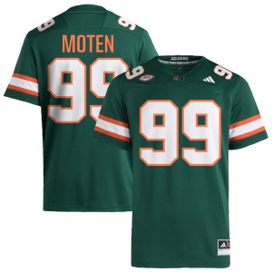 Men Ahmad Moten Sr. Green Miami Hurricanes #99 College Football Game Jerseys 337379-405