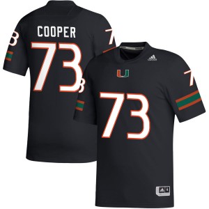 Men Anez Cooper Black Miami Hurricanes #73 College Football Alumni Jerseys 852962-226