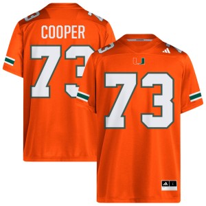 Men Anez Cooper Orange Miami Hurricanes #73 College Football 2025 Jersey 484341-969