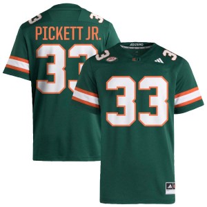 Men Booker Pickett Jr. Green Miami Hurricanes #33 College Football University Jerseys 592280-109