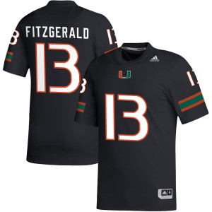 Men Bryce Fitzgerald Black Miami Hurricanes #13 College Football 2025-26 Jerseys 973493-714