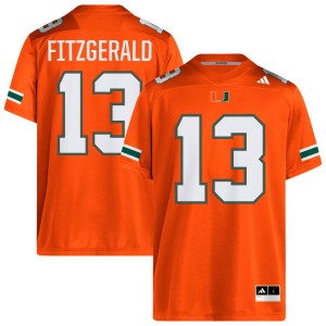 Men Bryce Fitzgerald Orange Miami Hurricanes #13 College Football Alumni Jerseys 762464-618