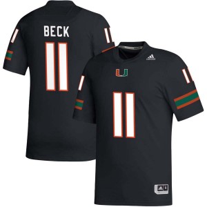 Men Carson Beck Black Miami Hurricanes #11 College Football Alumni Jerseys 691675-959