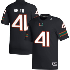 Men Chase Smith Black Miami Hurricanes #41 College Football NCAA Jerseys 207933-510