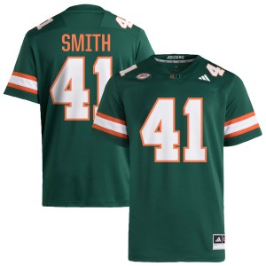 Men Chase Smith Green Miami Hurricanes #41 College Football High School Jersey 401579-539