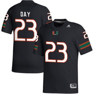 Men Dylan Day Black Miami Hurricanes #23 College Football 2025 Jerseys 761965-345