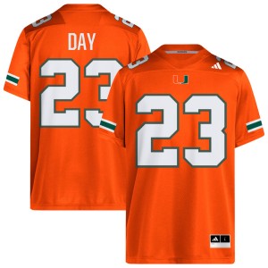 Men Dylan Day Orange Miami Hurricanes #23 College Football Alumni Jersey 440876-686