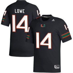 Men Hayden Lowe Black Miami Hurricanes #14 College Football Player Jersey 251190-753