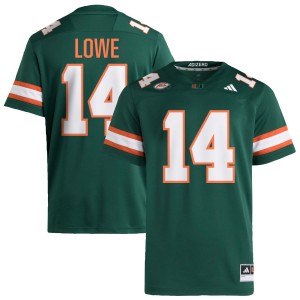 Men Hayden Lowe Green Miami Hurricanes #14 College Football Game Jerseys 829011-178