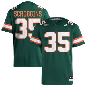 Men Herbert Scroggins III Green Miami Hurricanes #35 College Football 2025-26 Jersey 158176-221