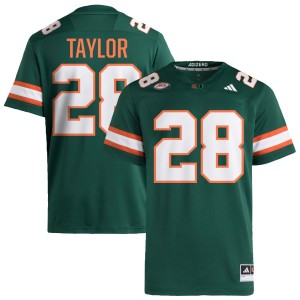 Men Isaiah Taylor Green Miami Hurricanes #28 College Football 2025-26 Jerseys 576246-476