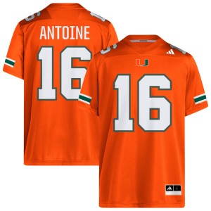 Men Ja'Boree Antoine Orange Miami Hurricanes #16 College Football Alumni Jersey 889669-522