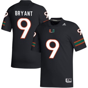 Men Malik Bryant Black Miami Hurricanes #9 College Football Replica Jerseys 336026-156