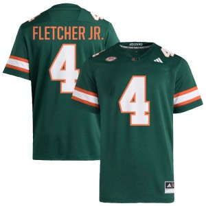 Men Mark Fletcher Jr. Green Miami Hurricanes #4 College Football 2025 Jersey 850874-908