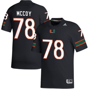 Men Matthew McCoy Black Miami Hurricanes #78 College Football 2025 Jerseys 887511-288