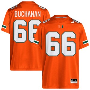 Men Max Buchanan Orange Miami Hurricanes #66 College Football High School Jersey 313641-174