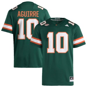 Men Raul Aguirre Jr. Green Miami Hurricanes #10 College Football Player Jerseys 592012-610