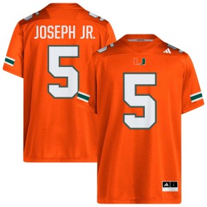 Men Ray Ray Joseph Jr. Orange Miami Hurricanes #5 College Football NCAA Jersey 879564-733