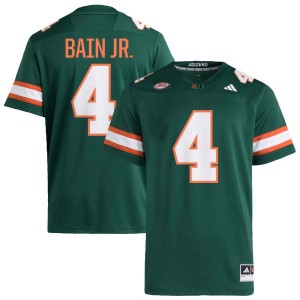 Men Rueben Bain Jr. Green Miami Hurricanes #4 College Football Player Jersey 365515-457