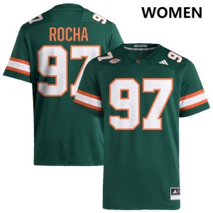 Women Will Rocha Green Miami Hurricanes #97 College Football Alumni Jersey 127063-409
