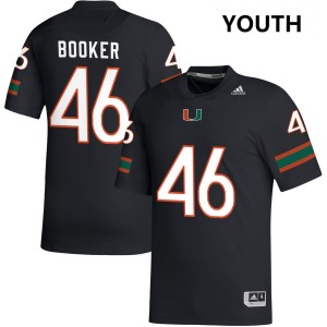 Youth Adam Booker Black Miami Hurricanes #46 College Football Limited Jersey 640083-509