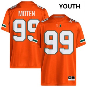 Youth Ahmad Moten Sr. Orange Miami Hurricanes #99 College Football Alumni Jersey 510505-335
