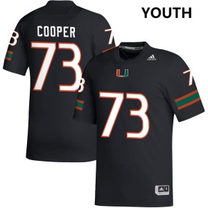 Youth Anez Cooper Black Miami Hurricanes #73 College Football Limited Jerseys 654429-647