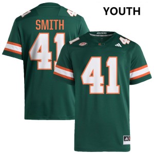 Youth Chase Smith Green Miami Hurricanes #41 College Football NCAA Jersey 194087-404
