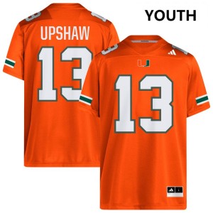 Youth Daylyn Upshaw Orange Miami Hurricanes #13 College Football High School Jersey 402649-106