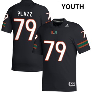 Youth Deryc Plazz Black Miami Hurricanes #79 College Football 2025-26 Jerseys 907970-519