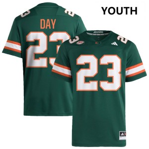 Youth Dylan Day Green Miami Hurricanes #23 College Football NCAA Jerseys 598788-884