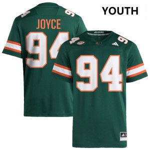 Youth Dylan Joyce Green Miami Hurricanes #94 College Football Game Jersey 293794-752