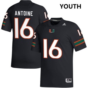 Youth Ja'Boree Antoine Black Miami Hurricanes #16 College Football 2025-26 Jerseys 888921-845