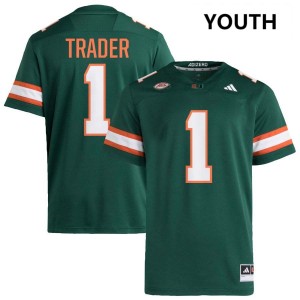 Youth Joshisa Trader Green Miami Hurricanes #1 College Football Alumni Jerseys 951501-783