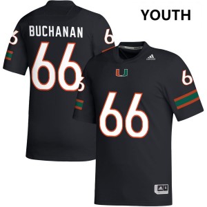 Youth Max Buchanan Black Miami Hurricanes #66 College Football High School Jerseys 801060-297
