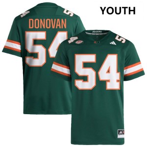 Youth Michael Donovan Green Miami Hurricanes #54 College Football 2025 Jerseys 114731-888