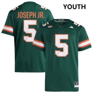 Youth Ray Ray Joseph Jr. Green Miami Hurricanes #5 College Football Player Jersey 468671-547