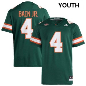 Youth Rueben Bain Jr. Green Miami Hurricanes #4 College Football Limited Jerseys 210903-947