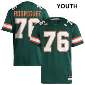 Youth Ryan Rodriguez Green Miami Hurricanes #76 College Football 2025-26 Jersey 359182-327