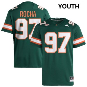 Youth Will Rocha Green Miami Hurricanes #97 College Football Replica Jerseys 224924-809